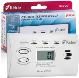 Czujnik tlenku węgla z wyświetlaczem Kidde K7DCO