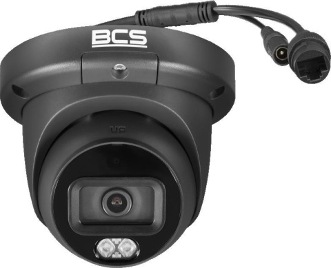 Kamera IP 6Mpx BCS LINE BCS-L-EIP26FCR3L3-Ai1-G kopułkowa kolor grafitowy seria BCS Line 