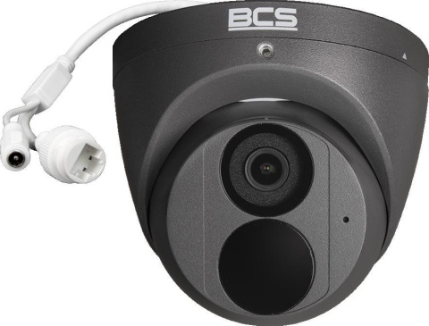 Kamera IP 4Mpx BCS-P-EIP24FSR3-Ai2-G kopułkowa kolor grafitowy seria BCS Point