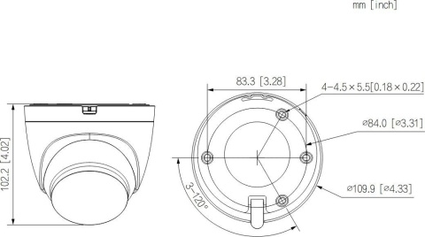 Kamera IP Dahua IPC-HDW1539DA-SW-PV-0280B DAHUA