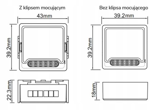 Moduł OXT z sensorem do silnika bramy garażu ZigBee TUYA T250G