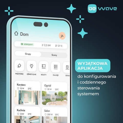 SMART HUB PLUS Satel, kontroler urządzeń bezprzewodowych systemu BE Wave z modułem GSM