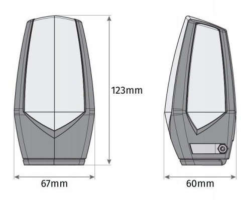 Lampa ostrzegawcza Motorline MP105 biała LED 12-230V z uchwytem (001PLM10918011)