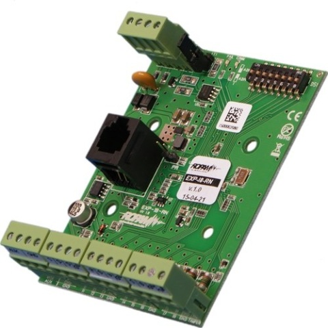 Moduł komunikacji Ropam EXP-I8-RN, ekspander wejść do central z serii Neo-IP-64 i Neo-IP
