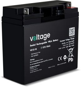 Akumulator AGM Voltage 12V 18Ah VE12-18 (Żywotność 6-9 lat)