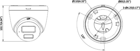 Kamera kopułkowa IP Hikvision DS-2CD1347G3-LIUF/SL(2.8mm) 6Mpx