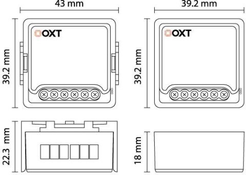 Moduł OXT mini przekaźnik 1 obwód ZigBee TUYA T261
