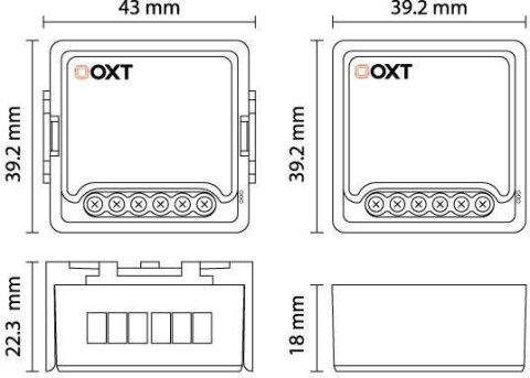 Moduł OXT mini ściemniacz 1 obwód ZigBee TUYA T265