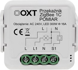 Moduł OXT przekaźnik 1 obw. pomiar 16A ZigBee TUYA T260P