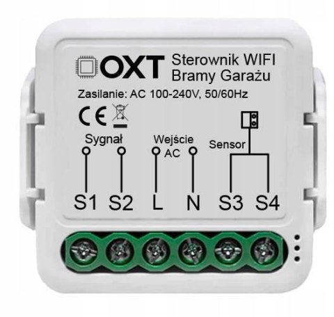 Moduł OXT z sensorem do bramy garażu WiFi TUYA T210G