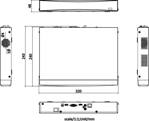 REJESTATOR IP HIKVISION DS-7604NXI-K1(D)/Alarm4+1