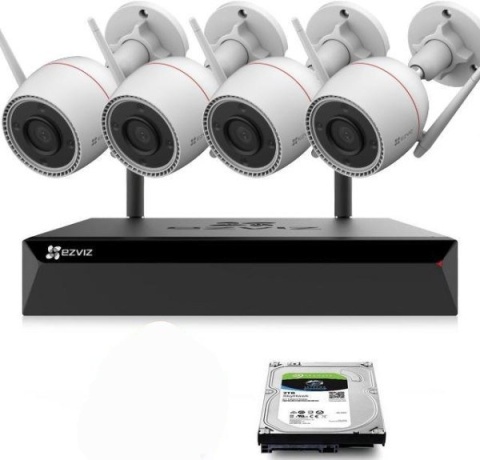 Zestaw do monitoringu Wi-Fi EZVIZ 4x H3c 2K+ 4MP EZVIZ