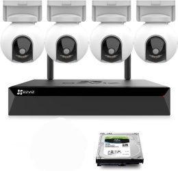 Zestaw do monitoringu Wi-Fi EZVIZ 4x HB8 2K+ (4MP) typ-C EZVIZ