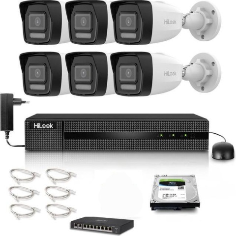 Zestaw monitoringu Hilook 6x IPC-B140HA-LU z dyskiem 2TB