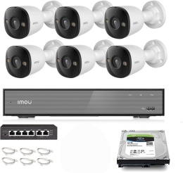 Zestaw monitoringu Imou 6x kamera PS3E-8Q0 8MP POE IMOU