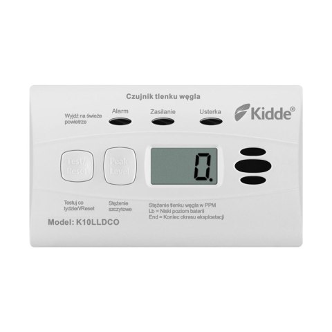 Czujnik czadu z wyświetlaczem Kidde K10LLDCO KIDDE