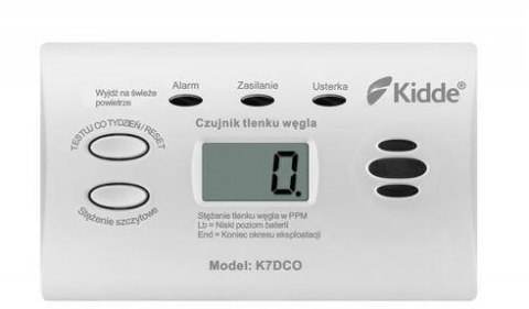 Czujnik czadu z wyświetlaczem Kidde K7DCO KIDDE