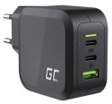 ŁADOWARKA SIECIOWA Green Cell PowerGan 65W 2xUSB-C 1xUSB-A CHARGC08 GREEN CELL