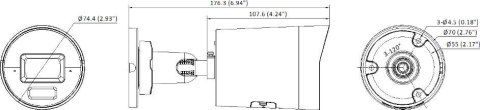 Kamera tubowa IP Hikvision 12MP DS-2CD20126G3-IUY/SL(2.8mm)(eF) BLACK Ultra HD 12Mpx