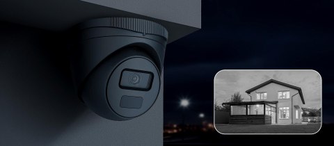 Kamera IP Hilook IPC-T241H-C Black kopułka 4MP IR20m