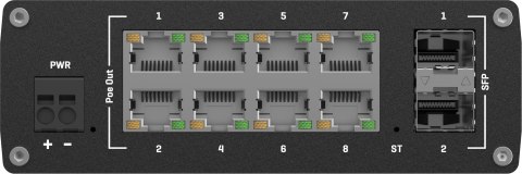 Teltonika TSW202 switch przemysłowy zarządzalny 8xFE 2xSFP PoE+ (TSW202000000) DIN