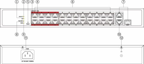 Switch Hikvision DS-3E1326P-EI/M
