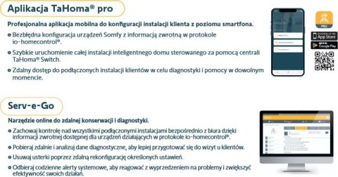 Zestaw Somfy Elixo 3S+ IO Standard Pack do 600kg bram przesuwnych