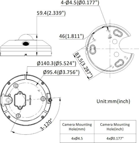 Kamera IP HIKVISION DS-2CD63C5G1-IVS(1.29mm)(O-STD)