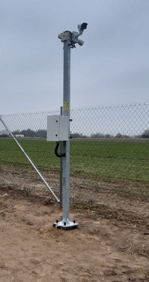 Słup ATS pod montaż kamer CCTV
