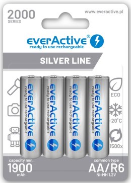 Akumulatorki AA / R6 Ni-MH everActive 2000mAh Silver Line (box 4 szt.) EVERACTIVE