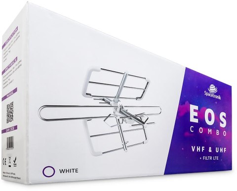 Antena DVB-T/T2 Spacetronik EOS Combo White (pasywna) SPACETRONIK