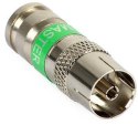 Gniazdo antenowe kompresyjne IEC-f 113 MASTER na przewód Triset-113 DIPOL