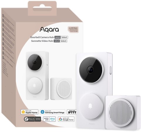 Wideodomofon Wi-Fi Aqara CH-C09DW Doorbell Camera Hub G410 Select biała