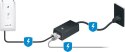 POWER ADAPTER UBIQUITI POE 50V 1.2A GIGABIT (POE-50-60W)