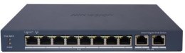 Switch PoE Hikvision DS-3E1510P-EI(O-STD) LinkVu – 8× Gigabit PoE, 110 W, 2× Uplink