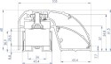 CDVI P300EVO elektromagnetyczny profil drzwiowy 400mm 300kg monitorowany