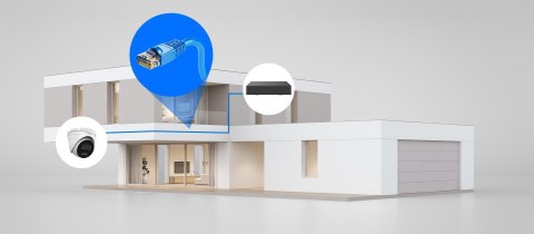 Kamera IP Hilook IPC-T240HA-LUC kopułka 4MP Smart-hybrid Light
